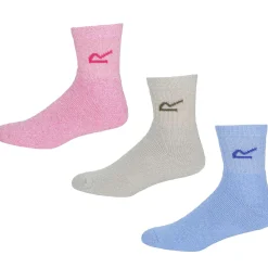 Discount 3er-Pack Socken Damen (Bright Blush Marl) Outdoor- & Angel-Socken