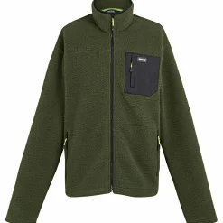 Regatta Frankie Borg-Fleecejacke Herren (Dark Khaki)< Outdoor- & Angel-Jacken