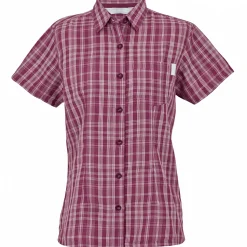 Discount Mindano VIII Kurzarmhemd Damen (Beaujolais Check) Damen Damen Angelshirts & -Oberteile