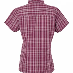 Discount Mindano VIII Kurzarmhemd Damen (Beaujolais Check) Damen Damen Angelshirts & -Oberteile