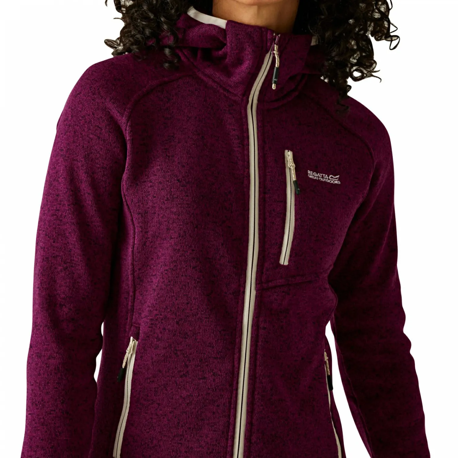 Newhill II Fleecejacke Damen (Beaujolais/Light Vanilla) Damen Damen Angeljacken & -Westen
