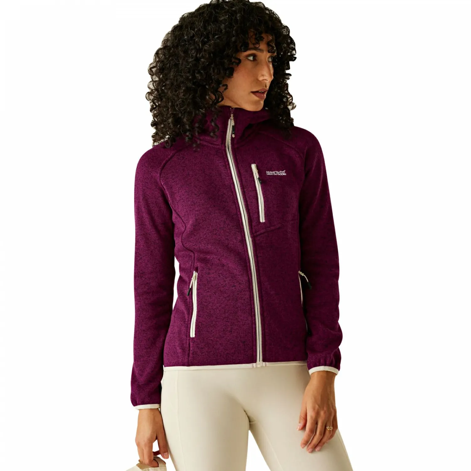 Newhill II Fleecejacke Damen (Beaujolais/Light Vanilla) Damen Damen Angeljacken & -Westen