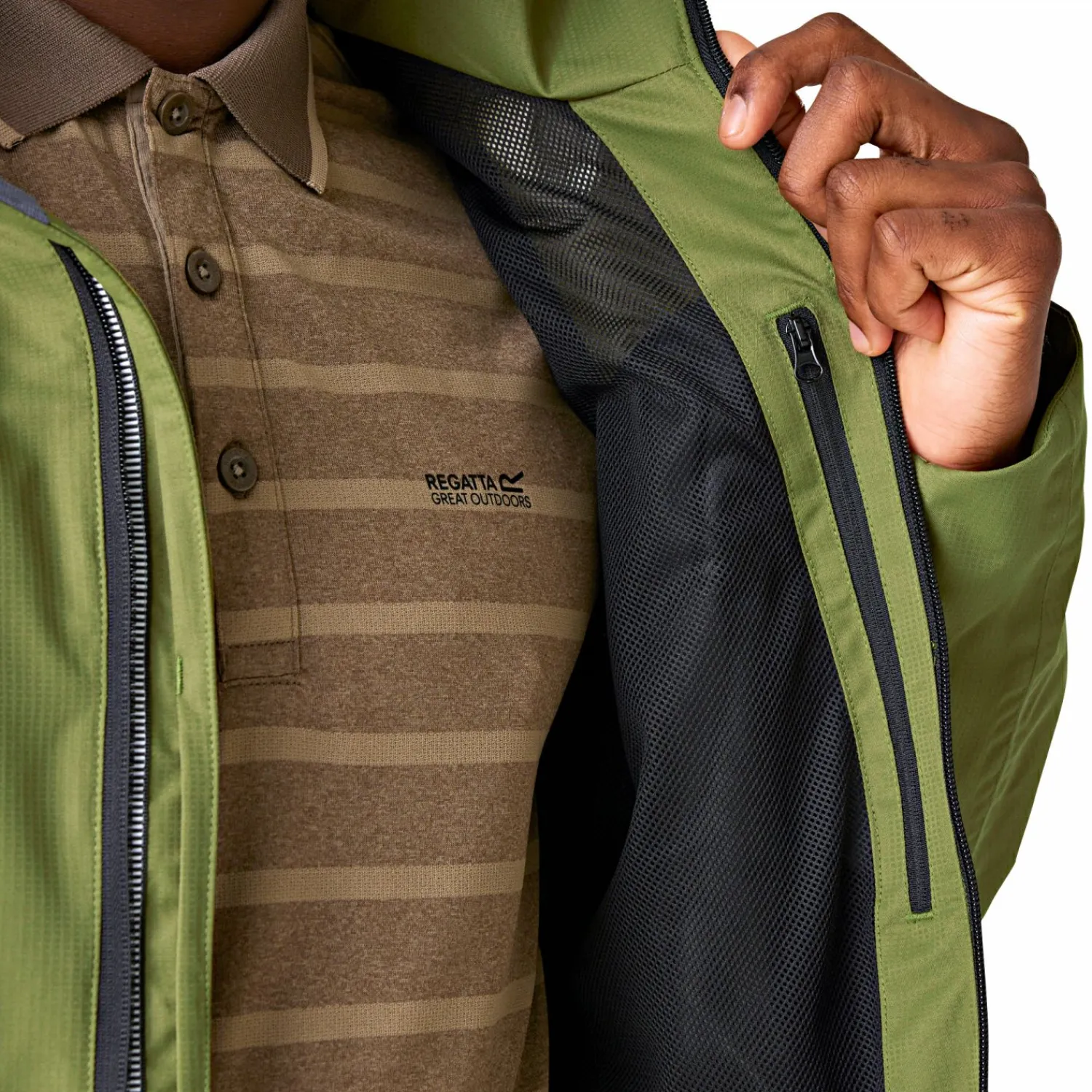Sale Oakhowe wasserdichte Jacke Herren (Nephite Green) Outdoor- & Angel-Jacken