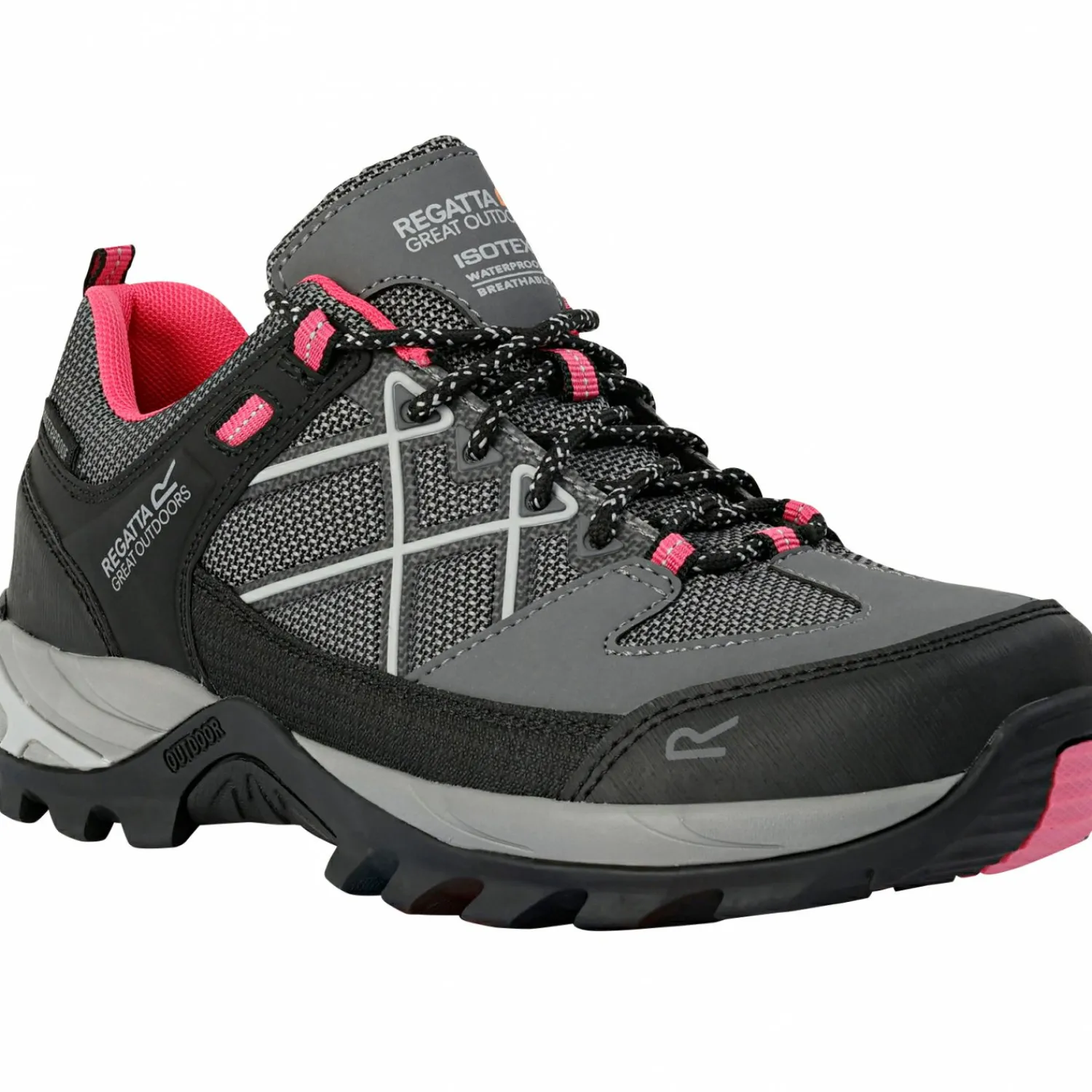 Outlet Samaris III Low Wanderschuhe Damen (Dark Steel / Pink Potion) Damen Damen Angelschuhe|Damen Angelschuhe