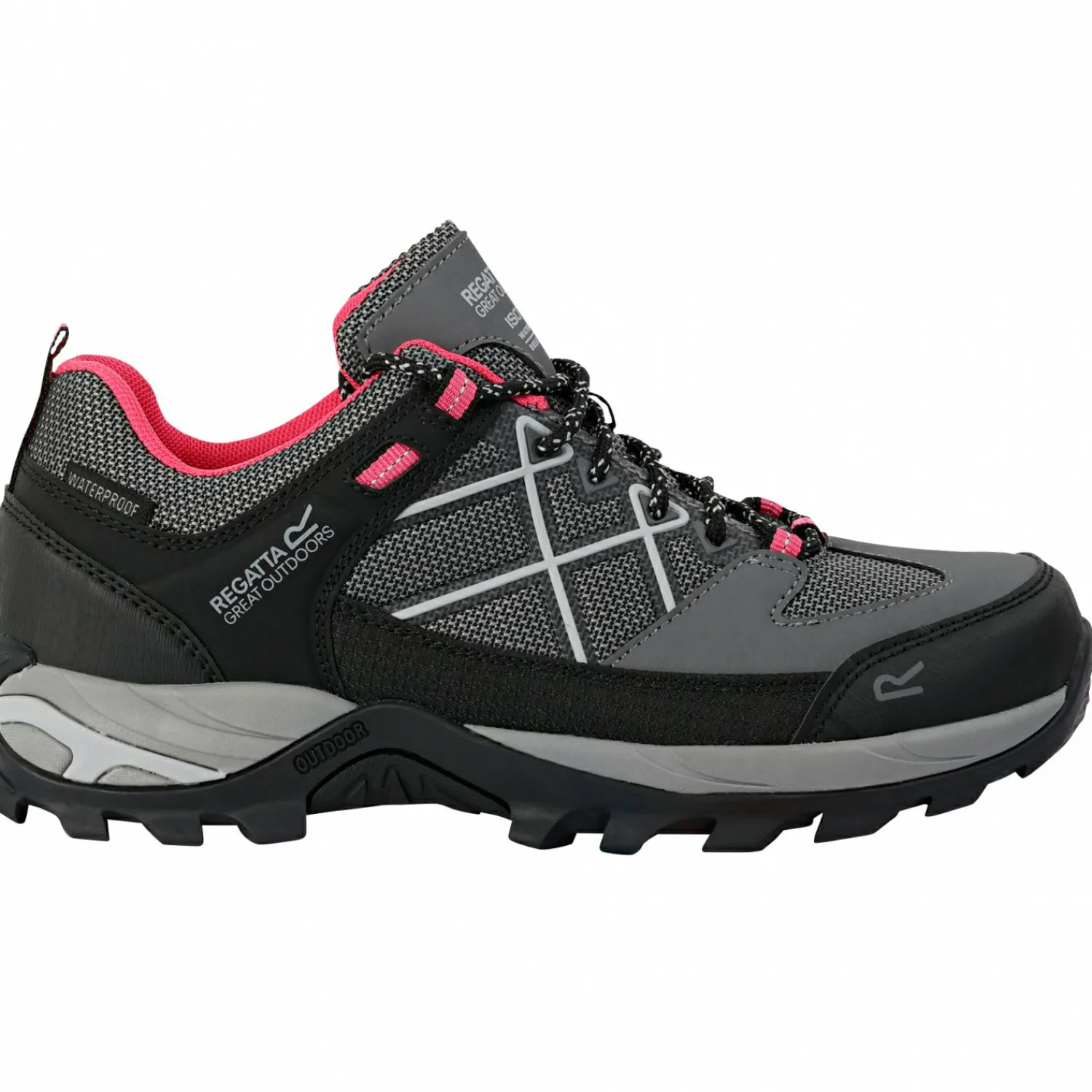 Outlet Samaris III Low Wanderschuhe Damen (Dark Steel / Pink Potion) Damen Damen Angelschuhe|Damen Angelschuhe