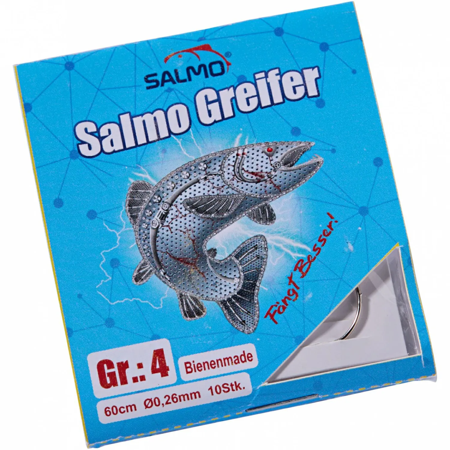 Greifer Vorfachhaken Bienenmade (60 cm) Angelhaken|Forellenangeln-Zubehör