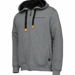 Clearance Classic Zip Hoodie Herren (Grey Melange) Angelpullover & -Strickjacken
