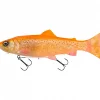 Hot 3D Line Thru Pulsetail Trout (Golden Albino) Wobbler