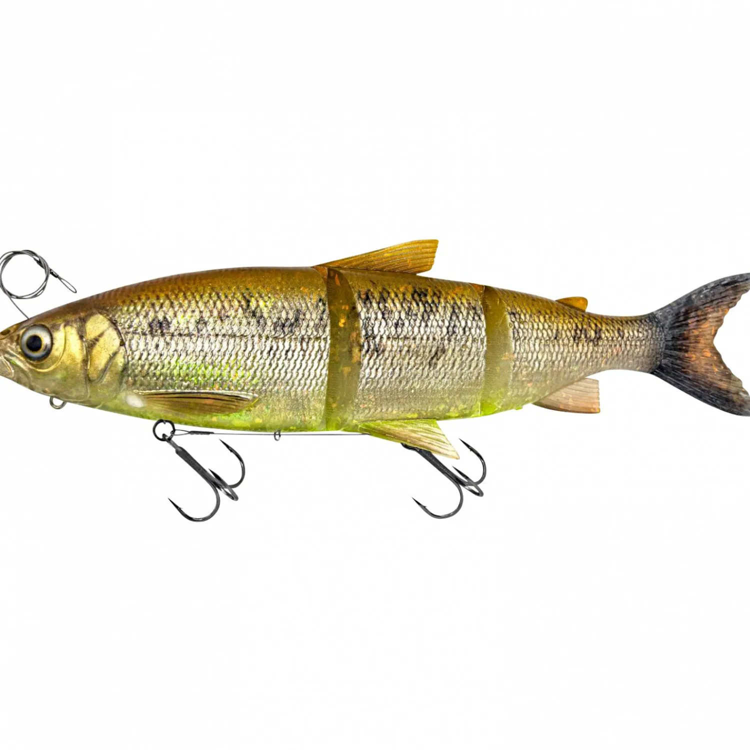 New 3D Line Thru Whitefish (Brown Chartreuse) Wobbler