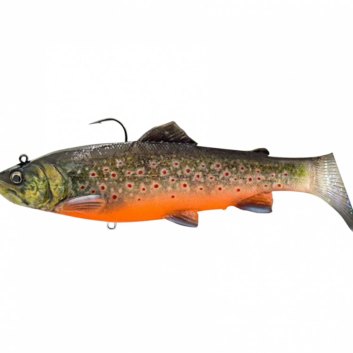 3D Trout Shad (Artic Char) Gummiköder ·Gummifische & Shads