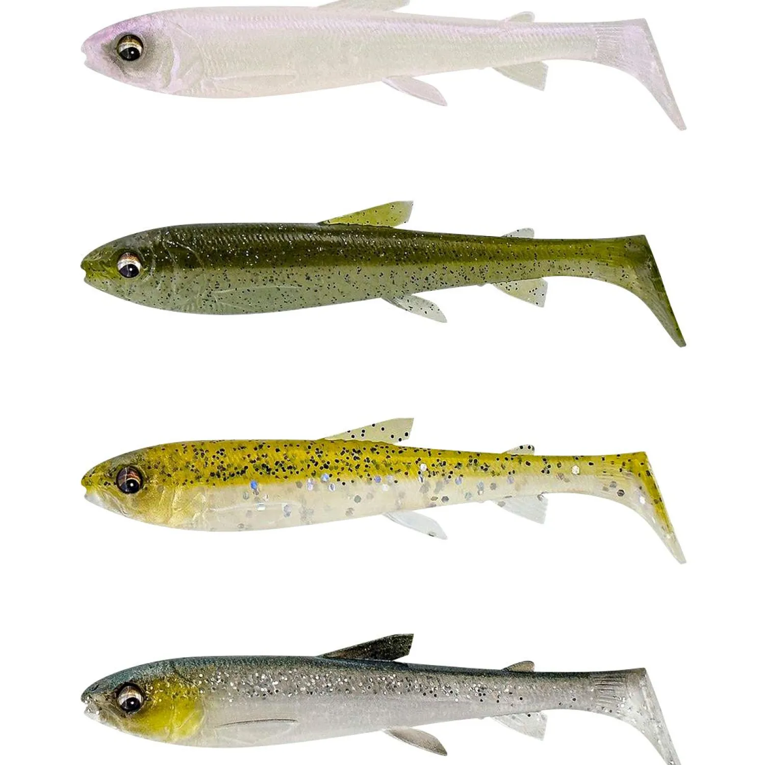 Savage Gear 3D Whitefish Shad Mix (Clear Water Mix)< Gummiköder ·Gummifische & Shads