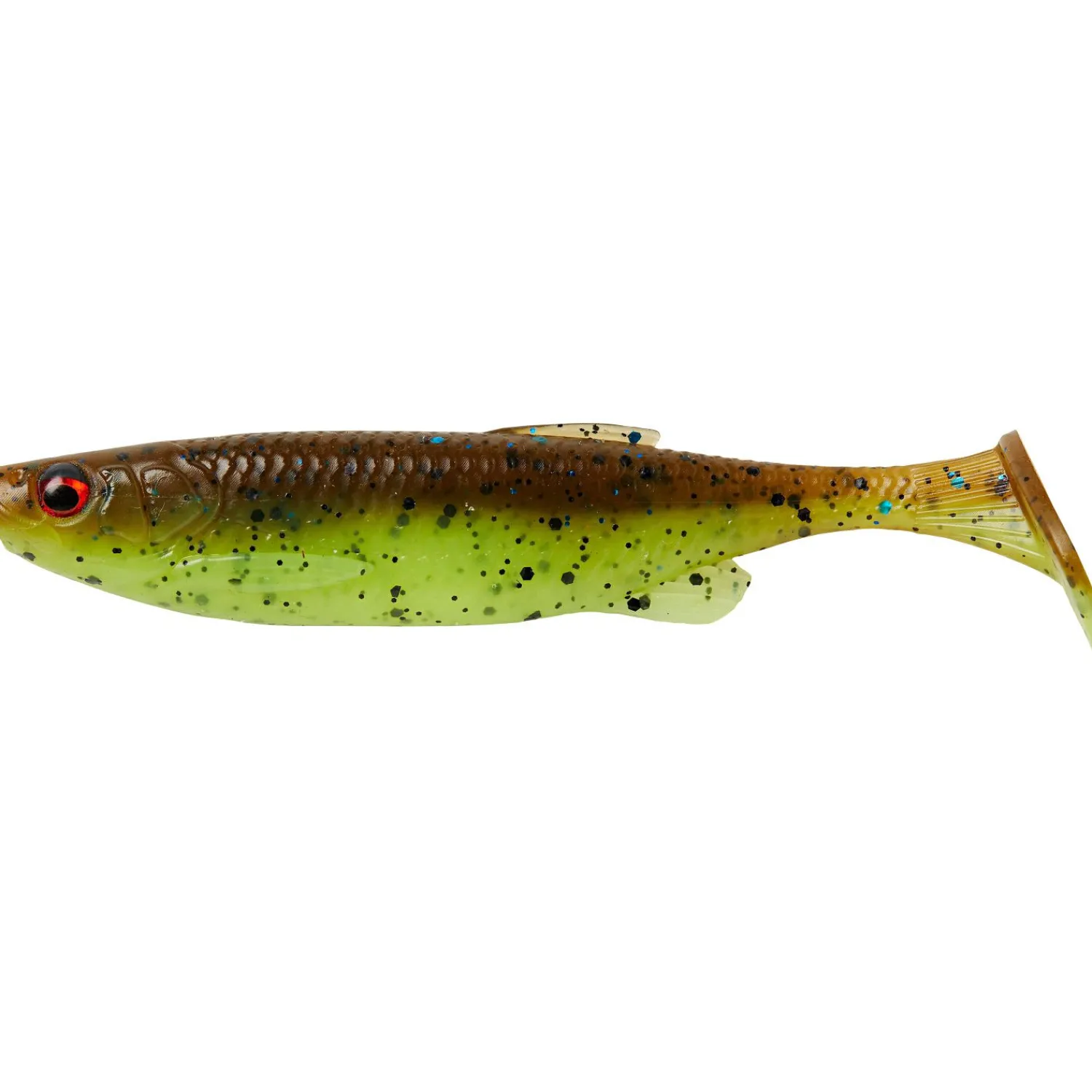 Clearance Fat Minnow T-Tail (Chartreuse Pumpkin) Gummiköder ·Gummifische & Shads