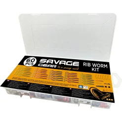 Savage Gear Gummiwürmer Set (Rib Worm Kit)< Raubfischangeln Kunstköder|Kunstköder-Sets