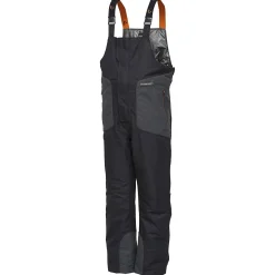 Savage Gear Heatlite Thermo Bib and Brace Herren (Black Ink/Grey)< Thermohosen & Regenhosen