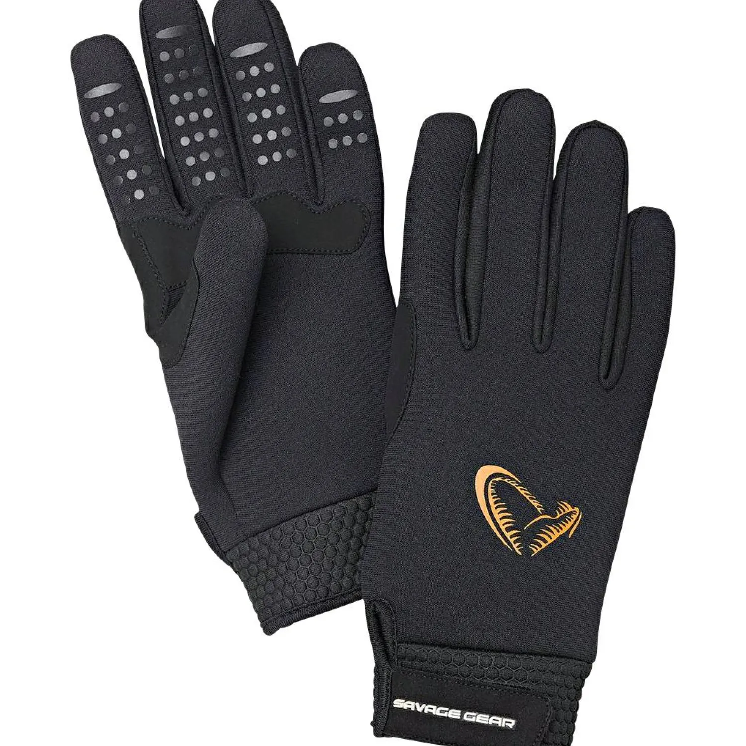 Savage Gear Neoprene Stretch Gloves (Black)< Outdoor- & Angel-Handschuhe
