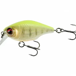 Hot Petit Gravity Crank SR (Fluor Yellow Tiger) Wobbler|Raubfischangeln Kunstköder