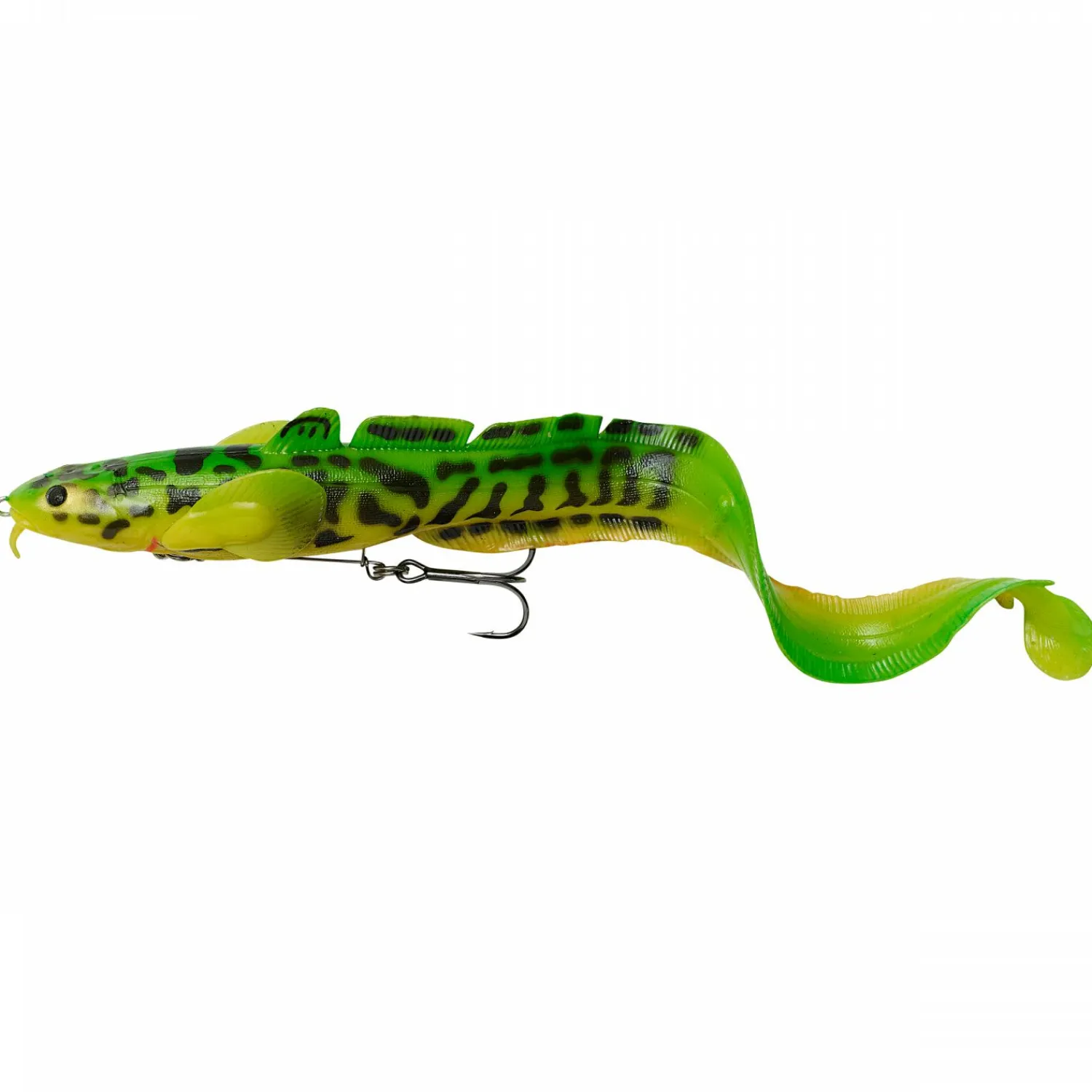 Hot Quappen Softbait 3D Burbot Shallow (Firetiger) Gummiköder ·Gummiaale