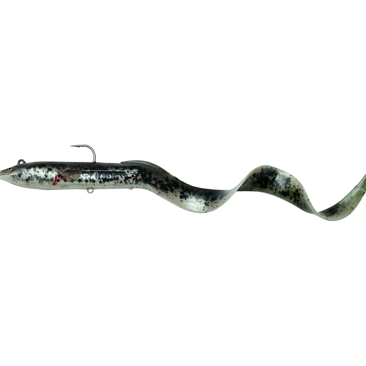 Best Sandaal Softbait 4D Real Eel (Black Green Pearl PHP) Gummiköder ·Gummiaale|Raubfischangeln Kunstköder