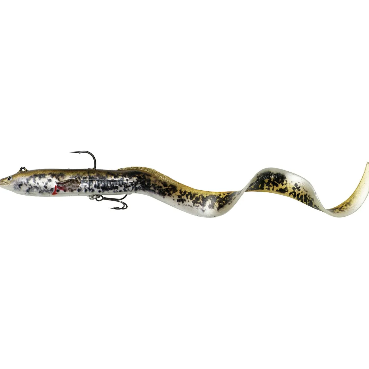 Savage Gear Sandaal Softbait 4D Real Eel (Olive Pearl PHP)< Gummiköder ·Gummiaale|Raubfischangeln Kunstköder