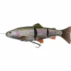 Savage Gear Softbait 4D Line Thru Trout (sinkend, Rainbow)< Gummiköder ·Fertig Montierte Gummifische|Raubfischangeln Kunstköder