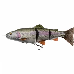 Savage Gear Softbait 4D Line Thru Trout (sinkend, Rainbow)< Gummiköder ·Fertig Montierte Gummifische|Raubfischangeln Kunstköder