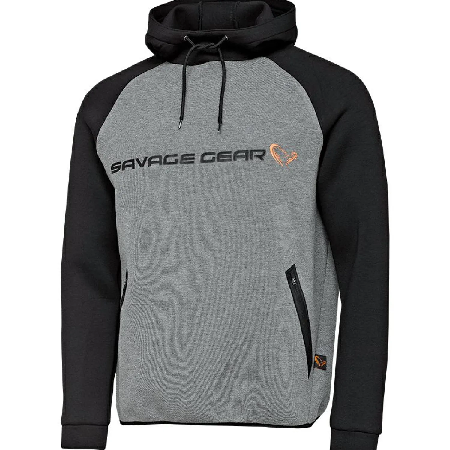 Savage Gear Tec-Foam Hoodie Herren (Dark Grey Melange)< Angelpullover & -Strickjacken