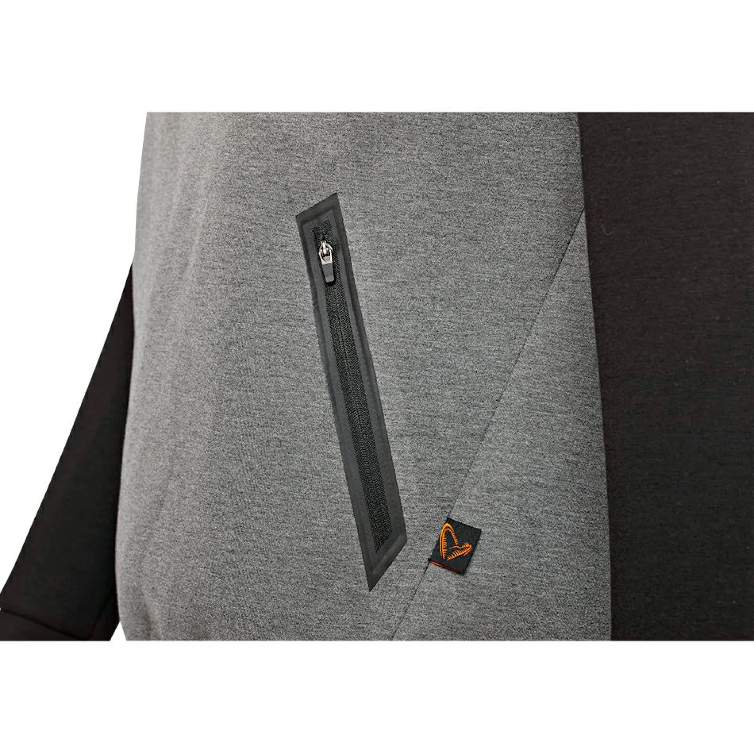 Savage Gear Tec-Foam Hoodie Herren (Dark Grey Melange)< Angelpullover & -Strickjacken