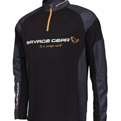 Hot Tournament Gear Shirt 1/2 Zip (Black Ink) Angelpullover & -Strickjacken