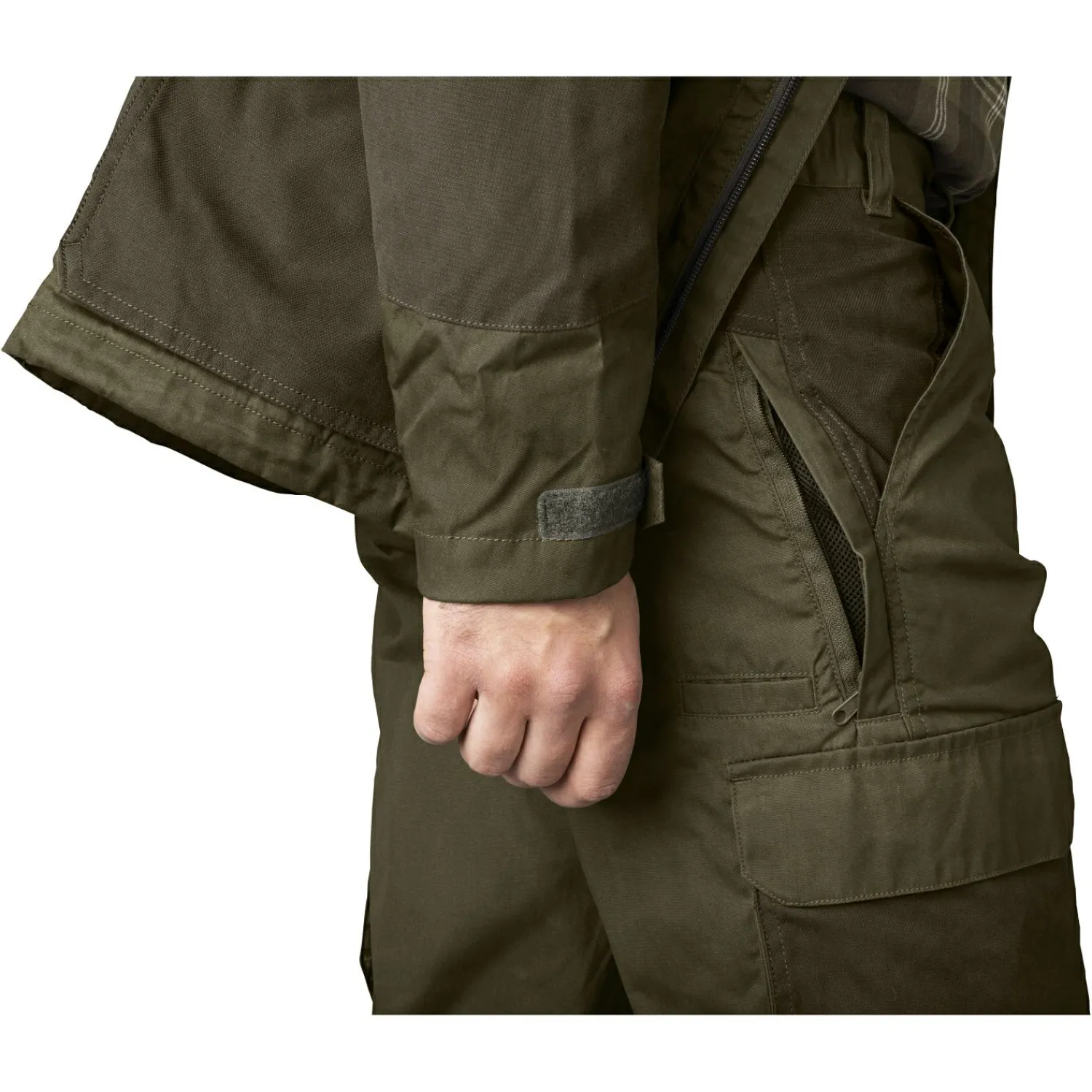 Online Key-Point Elements Trousers Herren (Pine Green/Dark Brown) Outdoor- & Angler-Cargohosen
