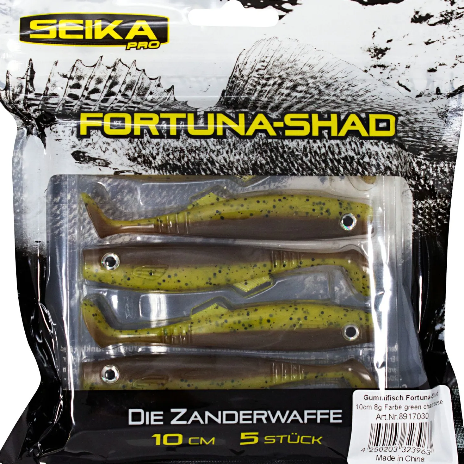 Seika Pro Fortuna Shad (Green Chartreuse)< Gummiköder ·Gummifische & Shads