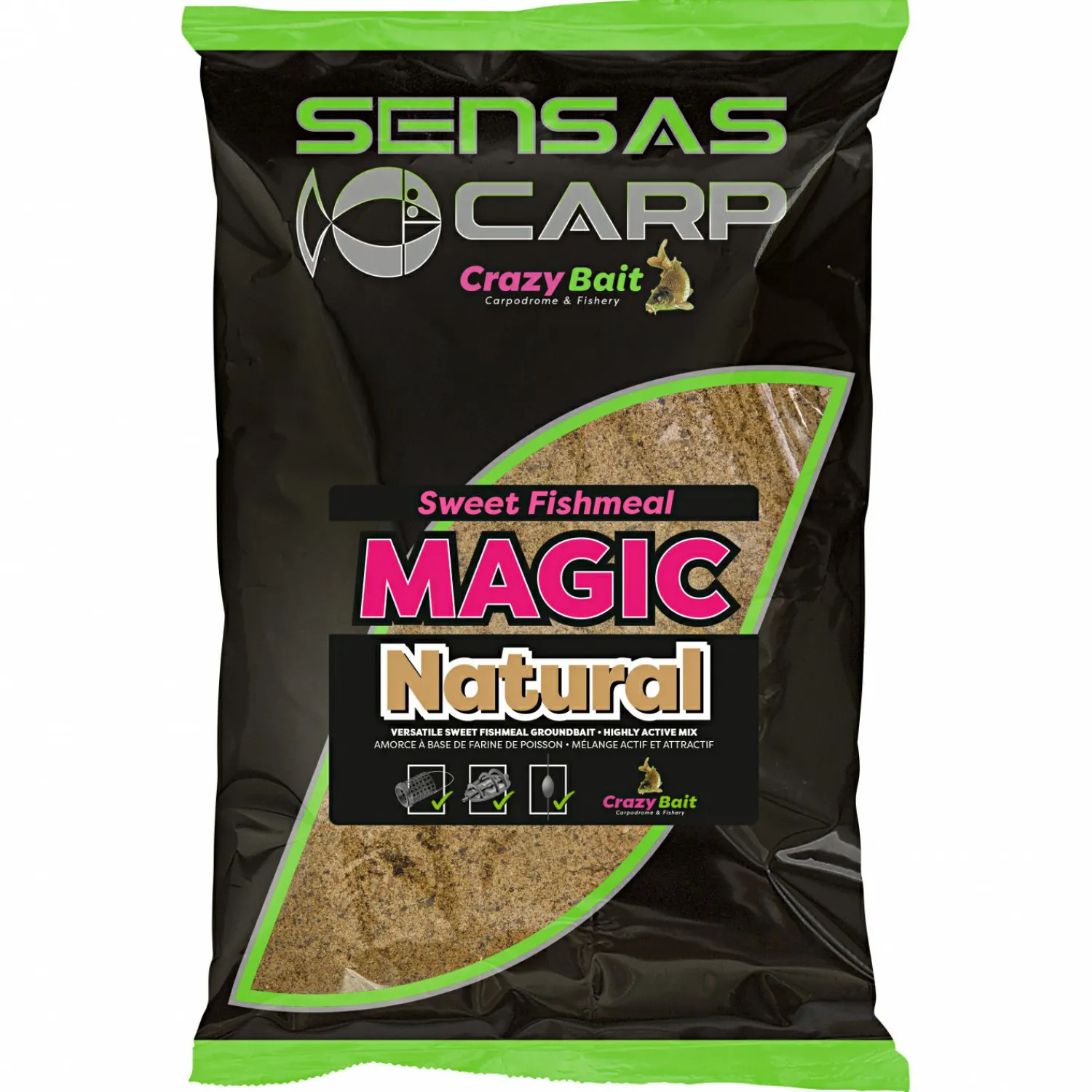 New Grundfutter Big Bait (sweet fishmeal magic natural) Friedfischfutter|Friedfischangeln-Zubehör