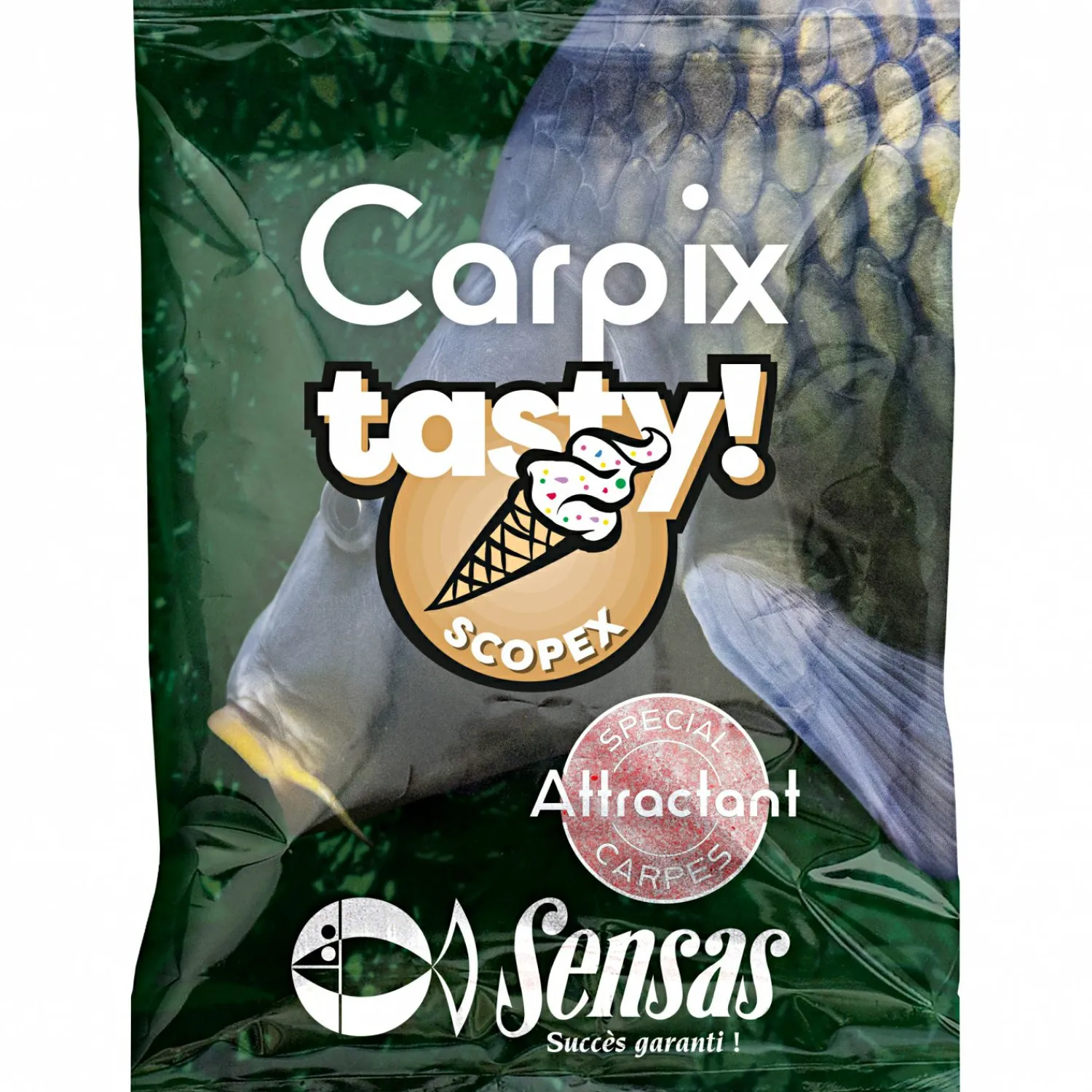 Sensas Lockpulver Carpix Tasty (Scopex)< Angellockstoffe & Boilie-Flavours