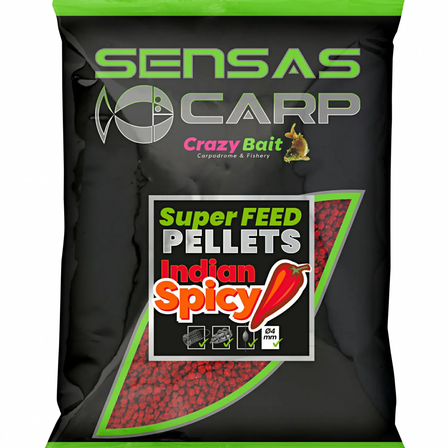 Clearance Super Feed Pellets (Indian Spicy) Karpfenfutter·Partikelköder & Angel-Pellets|Karpfenfutter