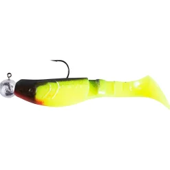 ShadXperts Shad Kopyto-Classic 3"/4" (Fluogelb/Schwarz)< Gummiköder ·Fertig Montierte Gummifische