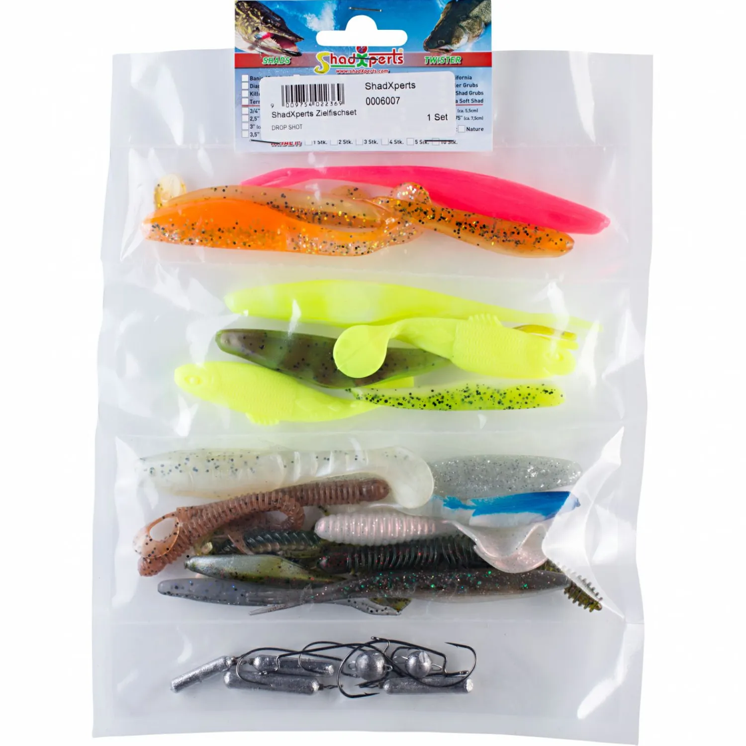 Sale Softbait Drop Shot Set Drop Shot Köder|Kunstköder-Sets