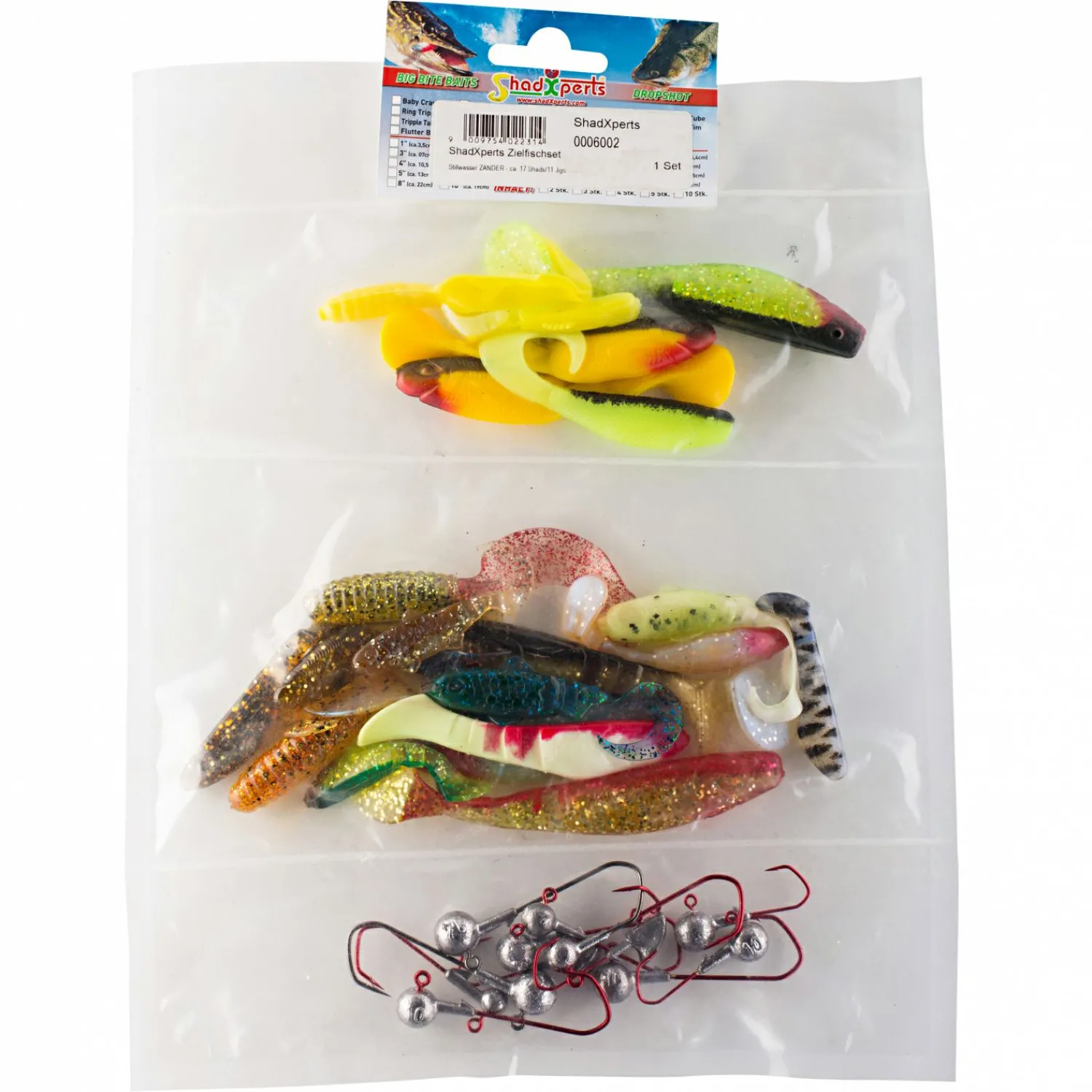 Softbait Stillwasser Zander Set Raubfischangeln Kunstköder|Kunstköder-Sets