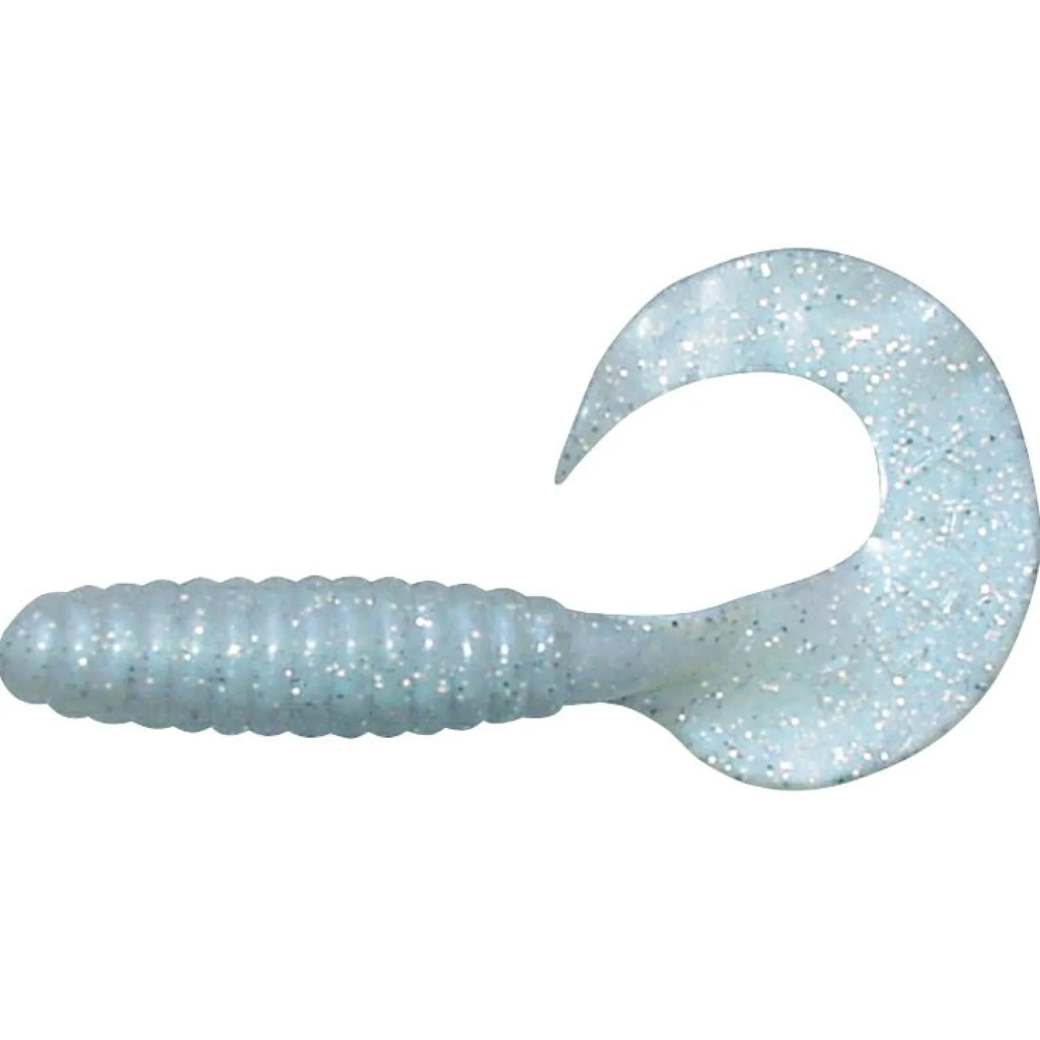 New Twister 2" (Blau/Perl/Glitter) Gummiköder ·Twister|Raubfischangeln Kunstköder