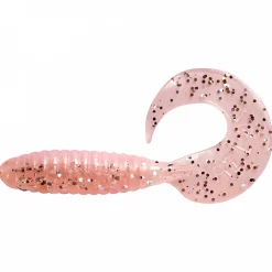 Outlet Twister 4" (Bubblegum/Klar/Silber/Glitter) Gummiköder ·Creature Baits|Raubfischangeln Kunstköder