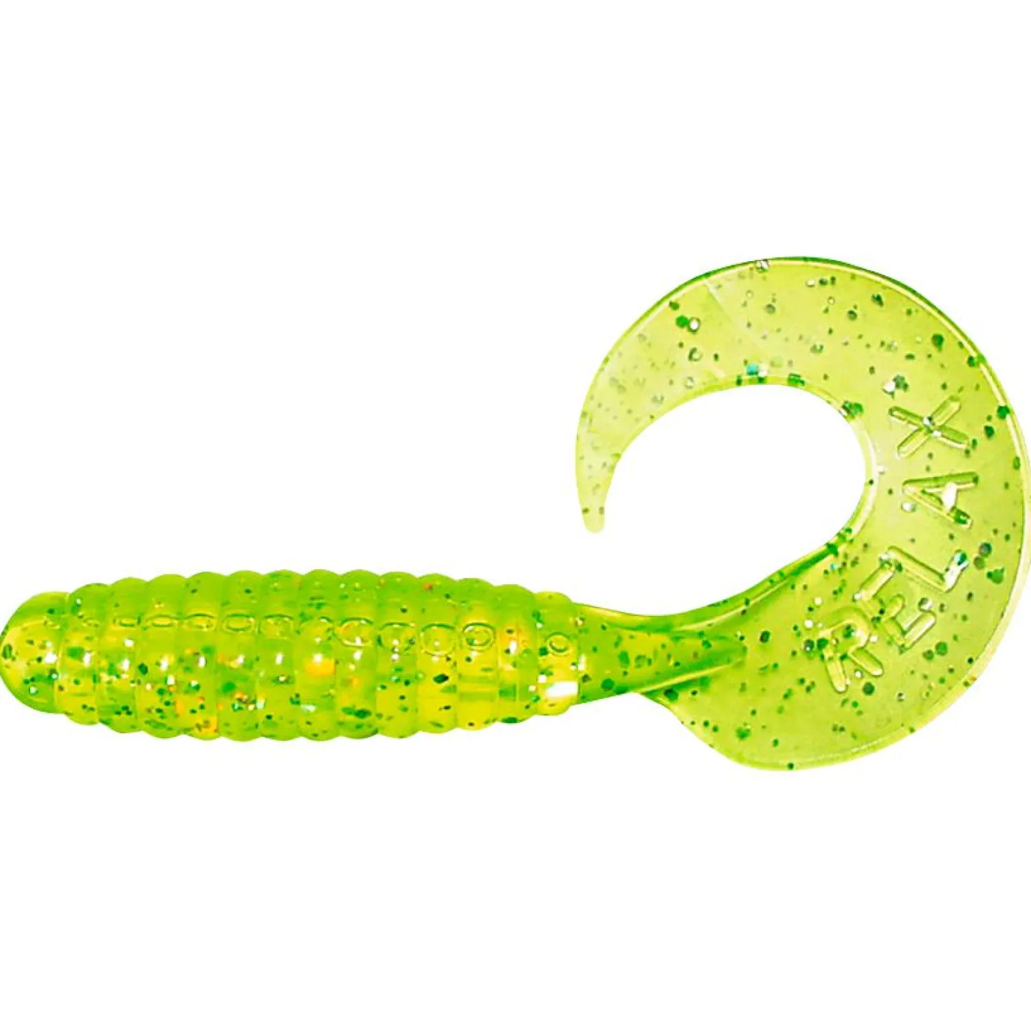 ShadXperts Twister 2" (Chartreuse/Glitter)< Gummiköder ·Twister|Raubfischangeln Kunstköder