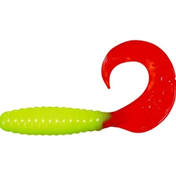 ShadXperts Twister 2" (Fluogelb/Rot)< Gummiköder ·Twister|Raubfischangeln Kunstköder