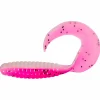 ShadXperts Twister 4" (Reinweiss/Hot Pink Glitter)< Gummiköder ·Twister|Raubfischangeln Kunstköder