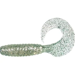 Hot Twister 3" (Silber/Glitter) Gummiköder ·Twister|Raubfischangeln Kunstköder