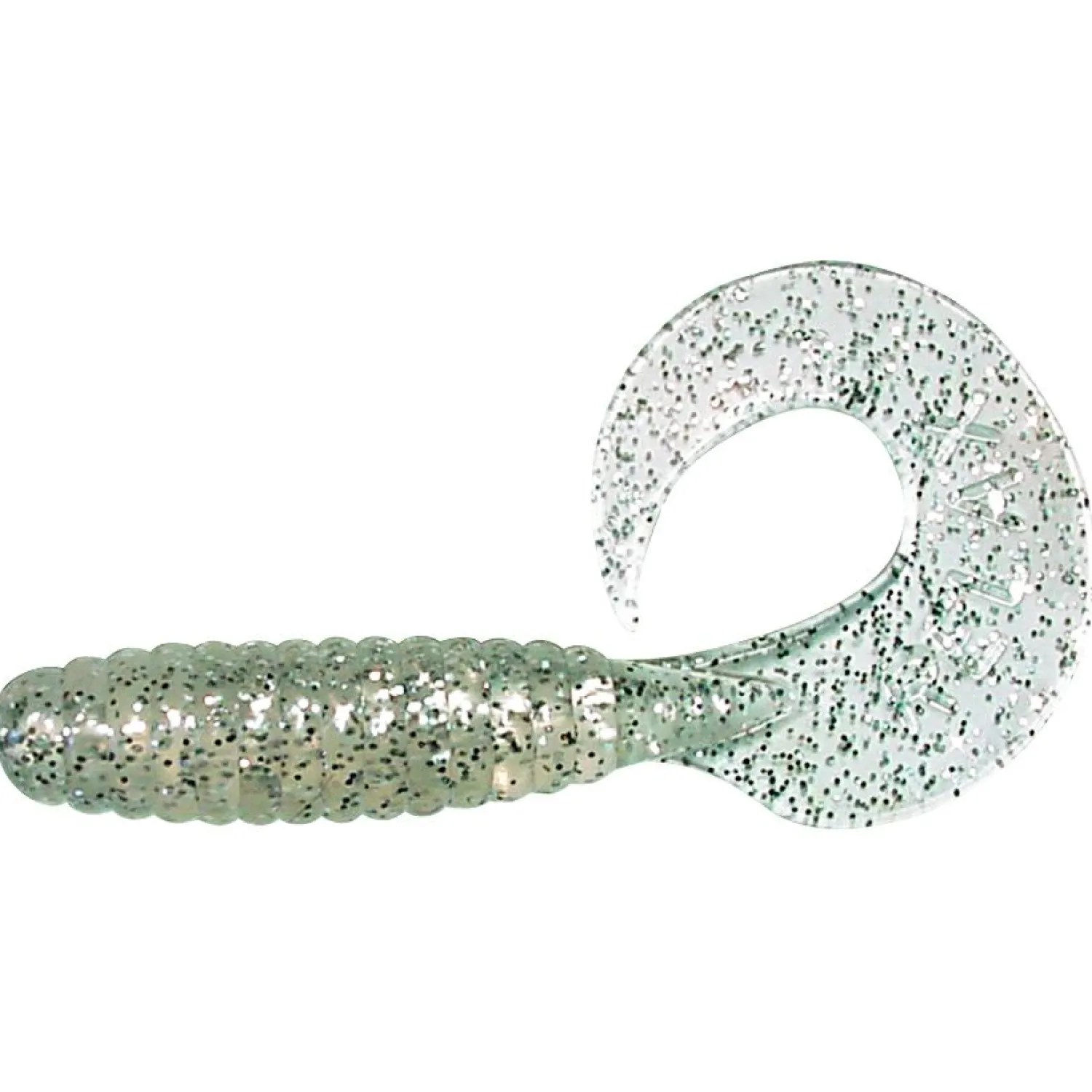 Hot Twister 3" (Silber/Glitter) Gummiköder ·Twister|Raubfischangeln Kunstköder