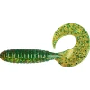 Outlet Twister Xtra Fat Grub 5,5 (Chartreuse/Glitter) Gummiköder ·Twister|Raubfischangeln Kunstköder