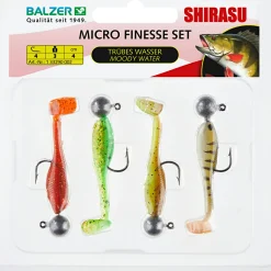 Shirasu Microköder Set Trübes Wasser< Kunstköder-Sets|Gummiköder ·Fertig Montierte Gummifische