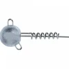 Shirasu Screw Jig mit Einführdraht (grau)< Jigköpfe & Köder-Rasseln