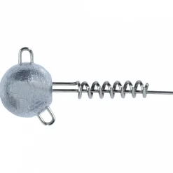 Shirasu Screw Jig mit Einführdraht (grau)< Jigköpfe & Köder-Rasseln