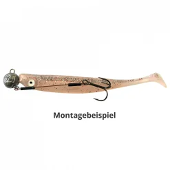Shirasu Screw Jig mit Einführdraht (grau)< Jigköpfe & Köder-Rasseln