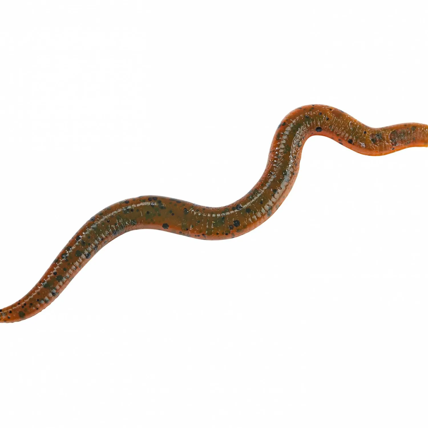 Shirasu Wiggle Worm (Green Pumpkin Amber Red)< Raubfischangeln Kunstköder