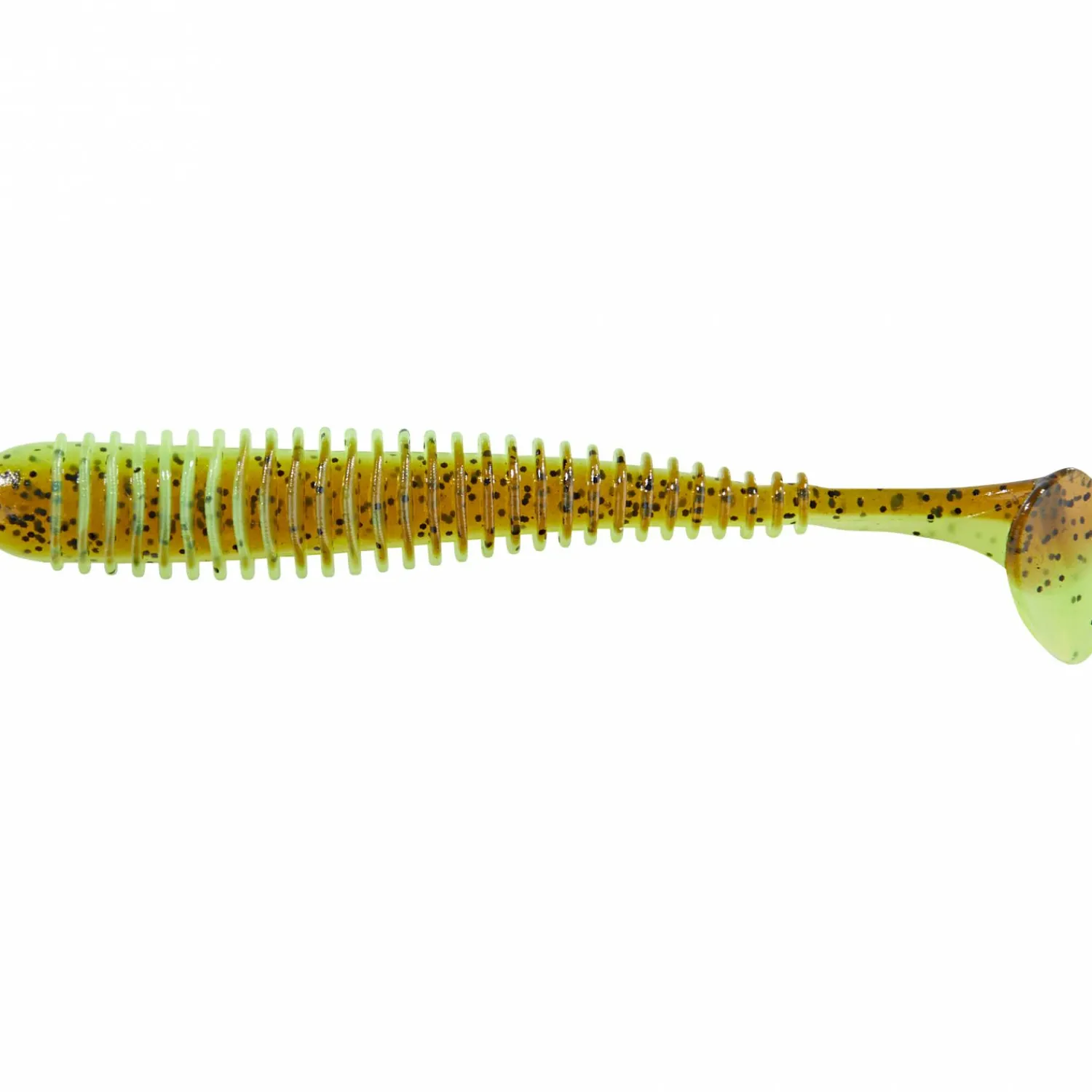 Shirasu Worm Paddler (Green Pumpkin)< Gummiköder ·Gummifische & Shads